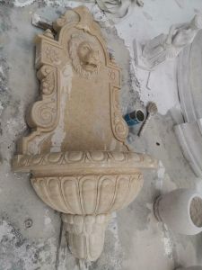 Velvet Gold Sandstone Wall Fountain