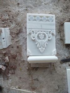 Decorative White Marble Pillar
