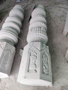 Decorative White Marble Pillar