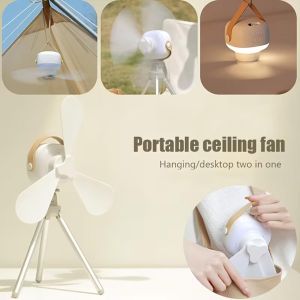 Portable Ceiling Fans with LED Lighting