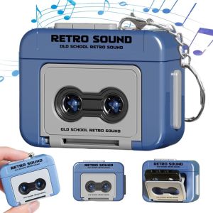 Mini Retro Cassette Tape Recorder Keychain