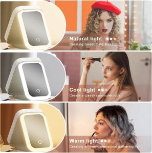 Small Travel LED Makeup Mirror