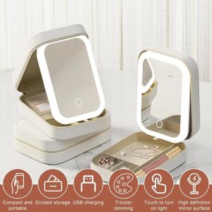 Small Travel LED Makeup Mirror