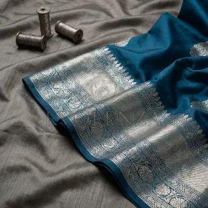 Blue Aarani Art Grace Banarasi Saree