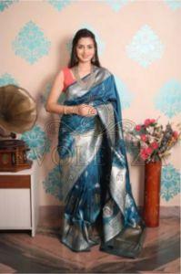 Blue Aarani Art Grace Banarasi Saree