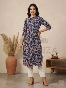 Ethnic Rayon Straight Fit Kurti