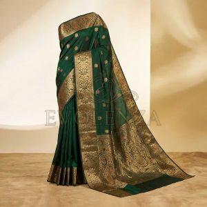 Green Rajsi Aura Woven Silk Saree