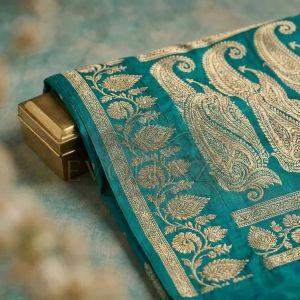 Green Virasat Meenakari Royale Banarasi Silk Saree