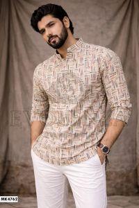 Men Printed Short Kurta
