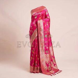 Pink Meenakari Royale Banarasi Silk Saree