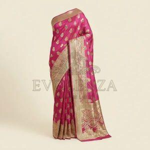 Pink Vanshika Royale Vanarasi Silk Saree