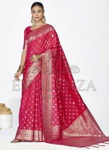 Pink Zariya Vistara Silk Weave Saree