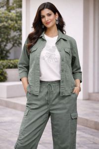 Ladies Casual Cargo Co-ord Set