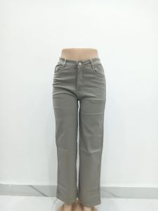 Ladies Sage Grey Classic Straight Cut Denim Jeans