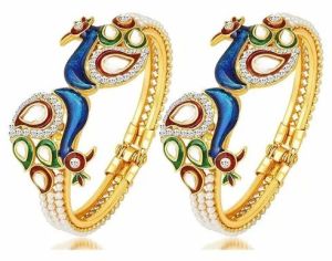 Peacock Design Bangles Set