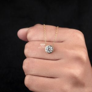 Emerald Cut Diamond Pendant Necklace