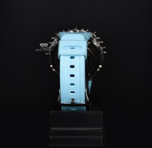 Ice Blue Dial Analog Digital Quartz Diamond Watch