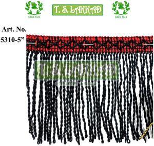 Black &AMP; Red Fringe Lace Trim