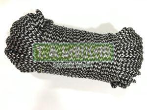 Black &AMP;AMP; Silver Chevron Braided Polyester Cord Rope