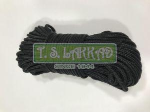 Black Braided Polyester Cord Rope