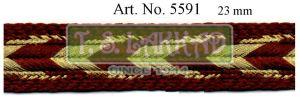 Chevron Twist Dual Tone Designer Lace Trim