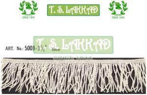 Cream Long Fringe Lace Trim