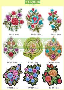 Designer Floral Embroidery Applique Patch
