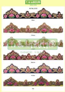 Designer Floral Scallop Embroidery Border Lace