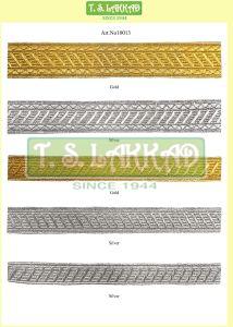 Diagonal Weave Metallic Uniform Lace Trim