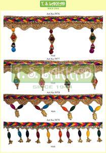 Diamond Drop Beaded Fringe Lace Trim