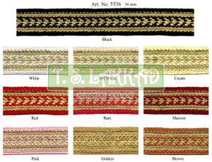 Dual Tone Rustic Weave Decorative Lace Trim