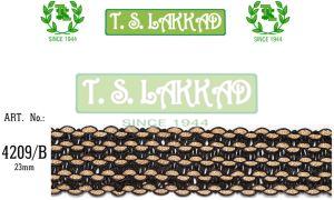 Dual Tone Textured Crochet Border Lace Trim