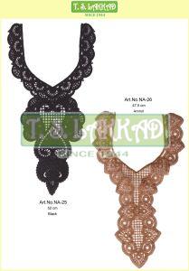 Elegant Crochet Lace Designer Neckline Patch