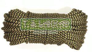 Golden &AMP;AMP; Black Chevron Braided Polyester Cord Rope