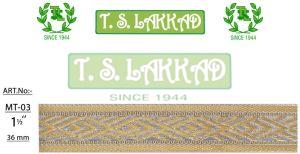 Golden &AMP; Silver Woven Border Lace Trim