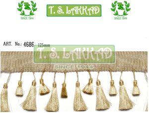Golden Tassel Border Fringe Trim