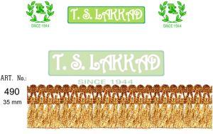 Golden Tassel Fringe Decorative Lace Trim