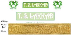 Golden Woven Designer Border Lace Trim