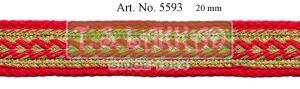 Interwoven Golden Pattern Braided Border Trim