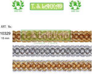 Metallic Braided Scallop Decorative Lace Trim