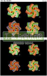Multicolor Floral Embroidery Applique Patch
