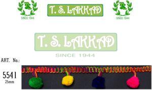 Multicolor POM POM Hanging Decorative Lace Trim