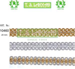 Ornate Metallic Loop Floral Lace Trim