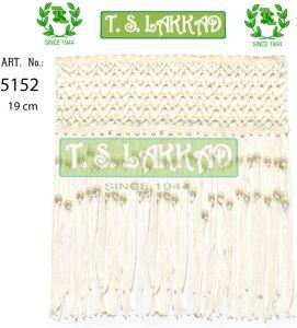 Pearl Beaded Fringe Macrame Lace Trim
