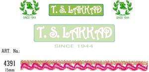 Pink Wave Pattern Decorative Lace Trim