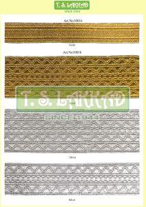 Premium Multi Pattern Metallic Uniform Lace Trim