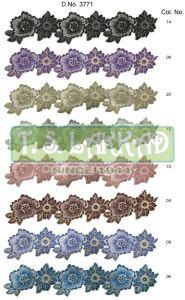 Radiant Floral Cutwork Embroidery Lace Border Trim