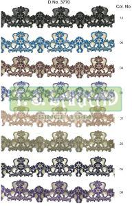 Royal Floral Cutwork Embroidery Lace Border Trim