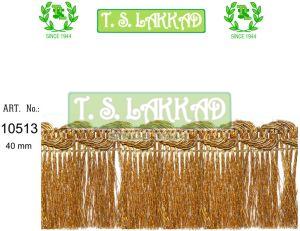 Royal Loop Pattern Metallic Fringe Lace Trim