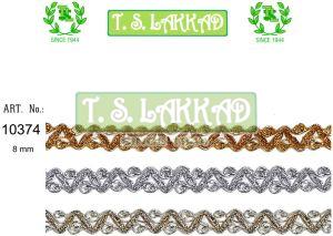 Stylish Zigzag Metallic Lace Trim